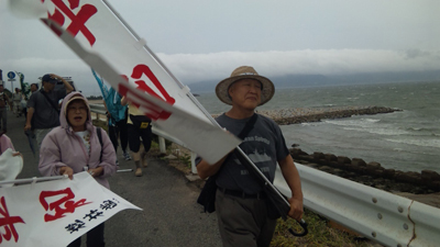 平和行進で核廃絶アピール